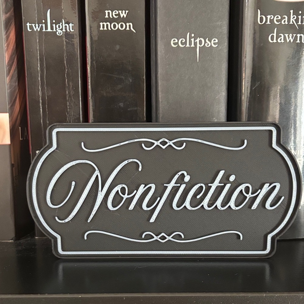Nonfiction Decorative Sign